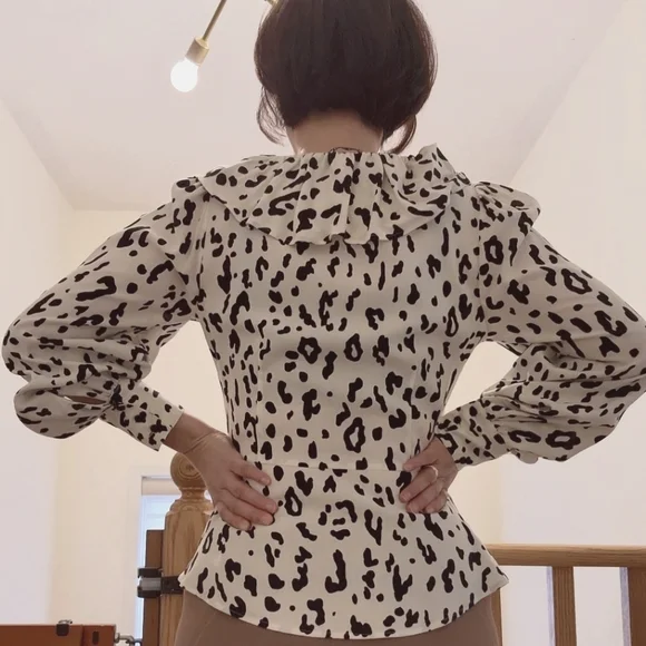 ZARA animal print top XS - Picture 4 of 11